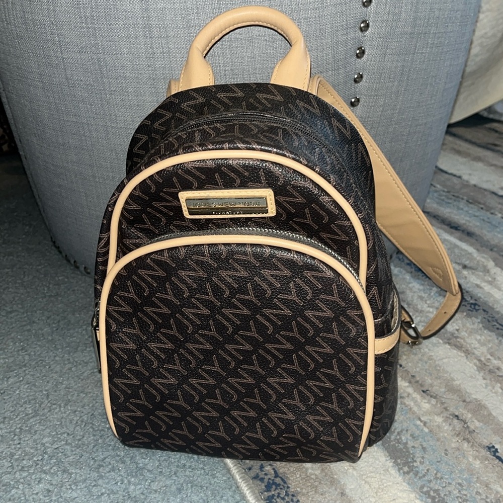Jones New York Mini Backpack with Monogram print